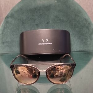Armani Exchange Sunglasses with Rose Gold Hardware and Rose Gold Lenses. #4068s